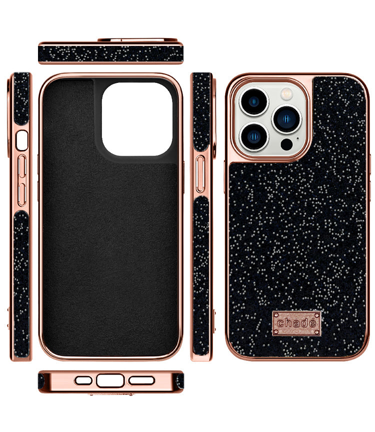 Black Bling Luxury Glitter phone case for IPhone 14 Plus