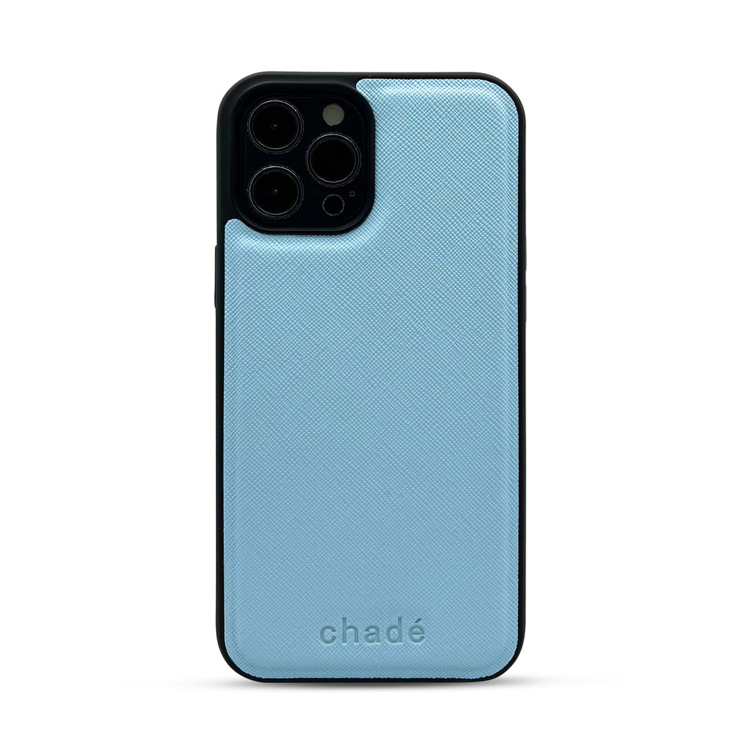 Saffiano cases for IPhone 12 Pro Max SkyBlue