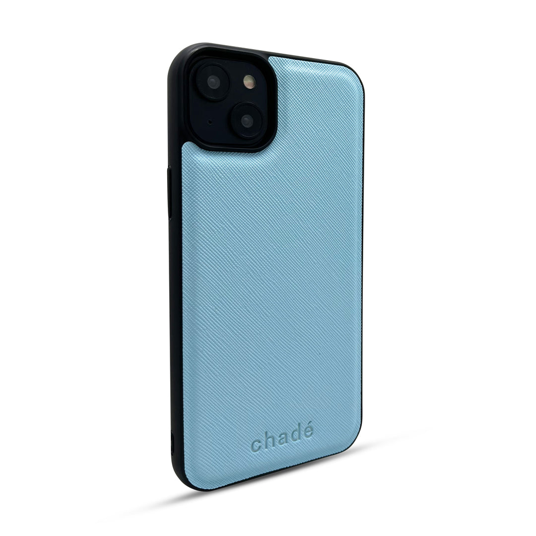 Saffiano cases for IPhone 14 Plus SkyBlue