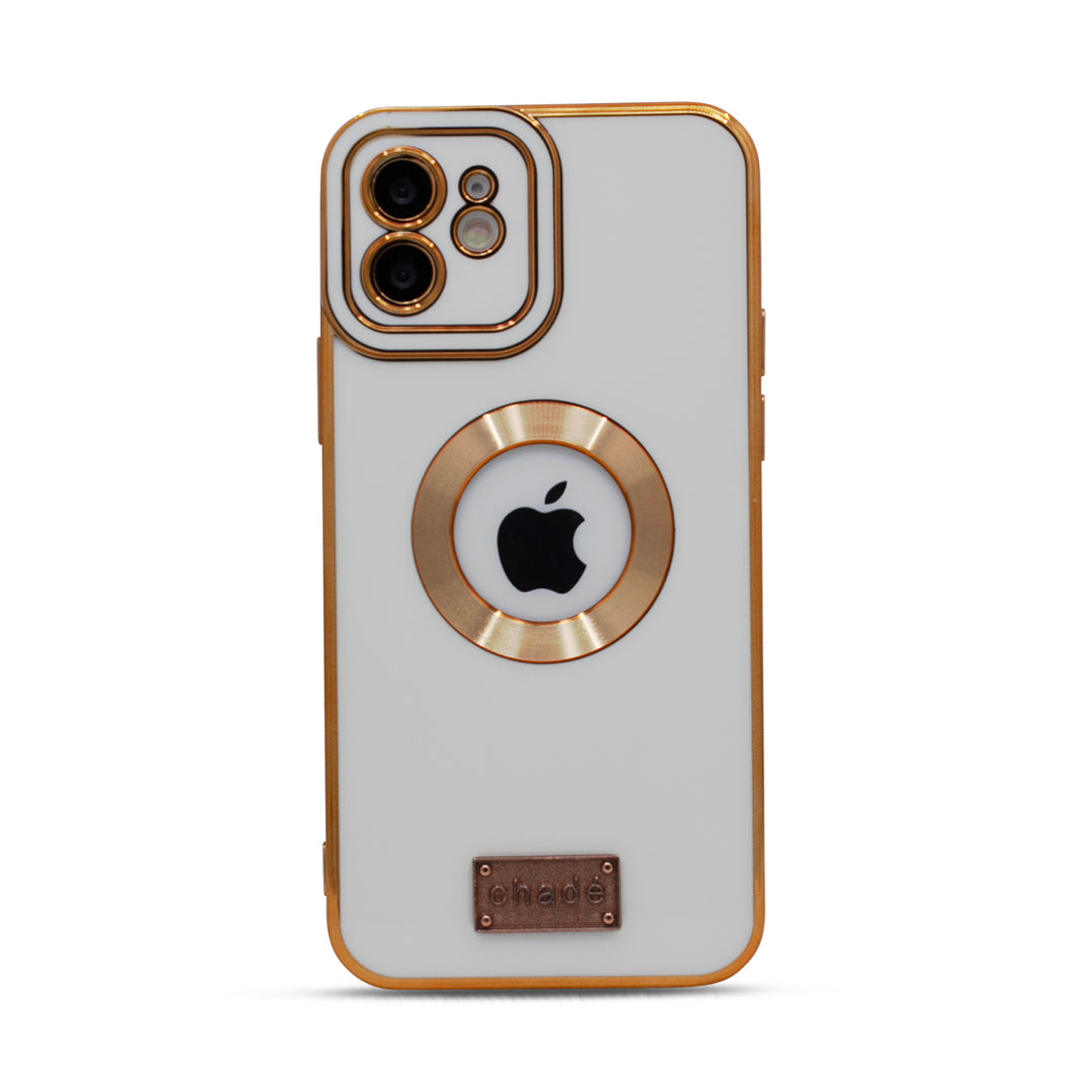 Soft Electroplated TPU Phone Cover iPhone 12 White