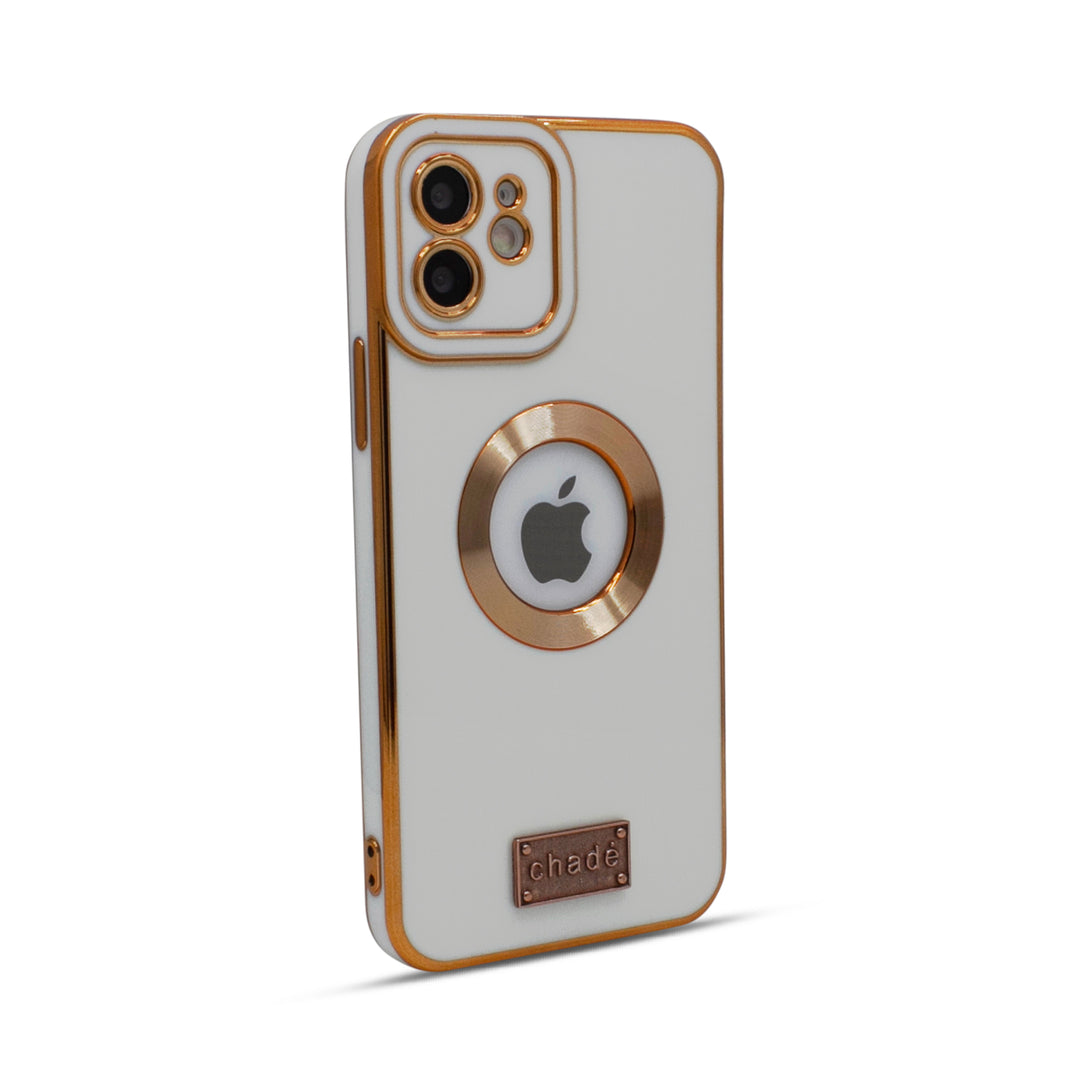 Soft Electroplated TPU Phone Cover iPhone 12 White
