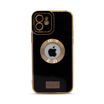 Soft Electroplated TPU Phone Cover iPhone 12 Black