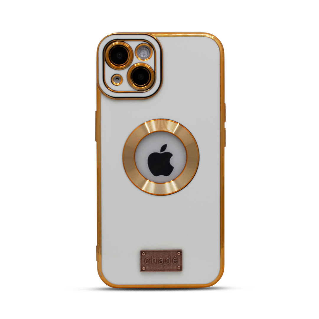 Soft Electroplated TPU Phone Cover iPhone 13 White