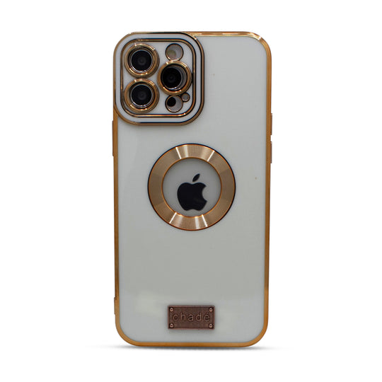 Soft Electroplated TPU Phone Cover iPhone 13 Pro Max White